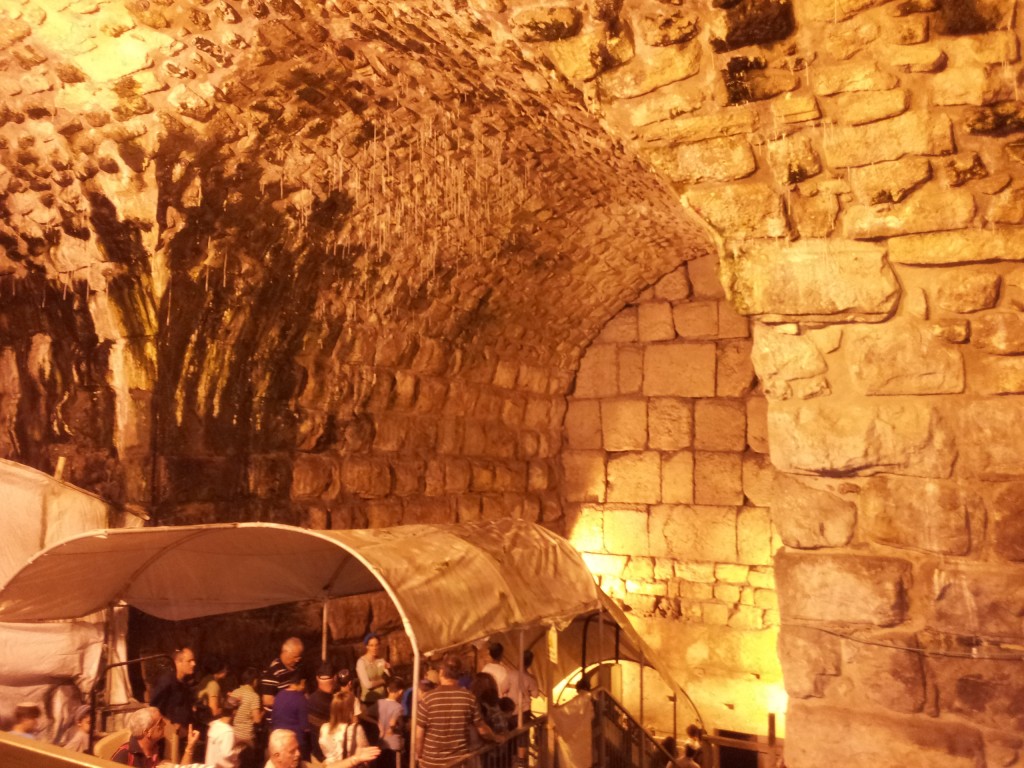 The tunnels running along side the Western Wall. They are subterranean because they support the Muslim Quarter build atop this area.