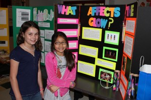These science fair researchers applied the scientific method to study glowsticks. How about you?  Do you know what science actually is? Test your knowledge! Photo from Ref. 1.