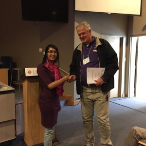 SMU Undergraduate Mayisha Nakib earned the Texas Section of the APS Robert S. Hyer Award for excellence in undergraduate research.