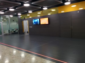Chilling at the Geneva Airport at 7am... waiting for the summer students to arrive from the States.
