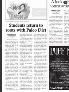 A screen capture of the digital print version of this article on the Paleo Diet. It claims to debunk diets, but is so credulous that I think this word they use does not mean what they think it means.