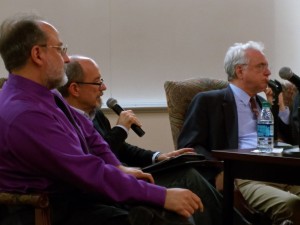 SMU Anthropologist David Meltzer spent time discussing pressures on public media that affect how they report on scientific matters.