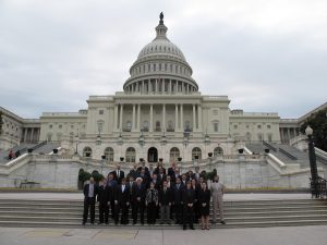 Scientists in Washington D.C. in 2009, spreading the message about the benefits of science to society. This was a trip I helped co-organize and involved physicists working at US and European laboratories.