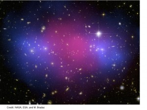 Colliding galaxy clusters separate into their collisionless and interactive components, revealing dark matter.