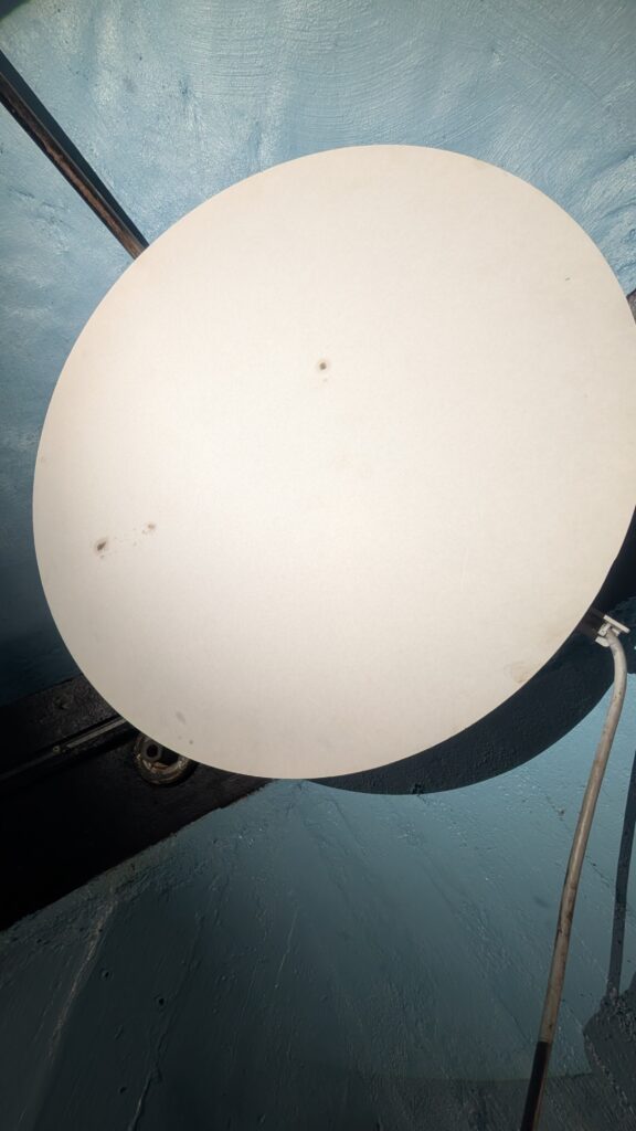 The sun viewed using the Porter Turret Telescope